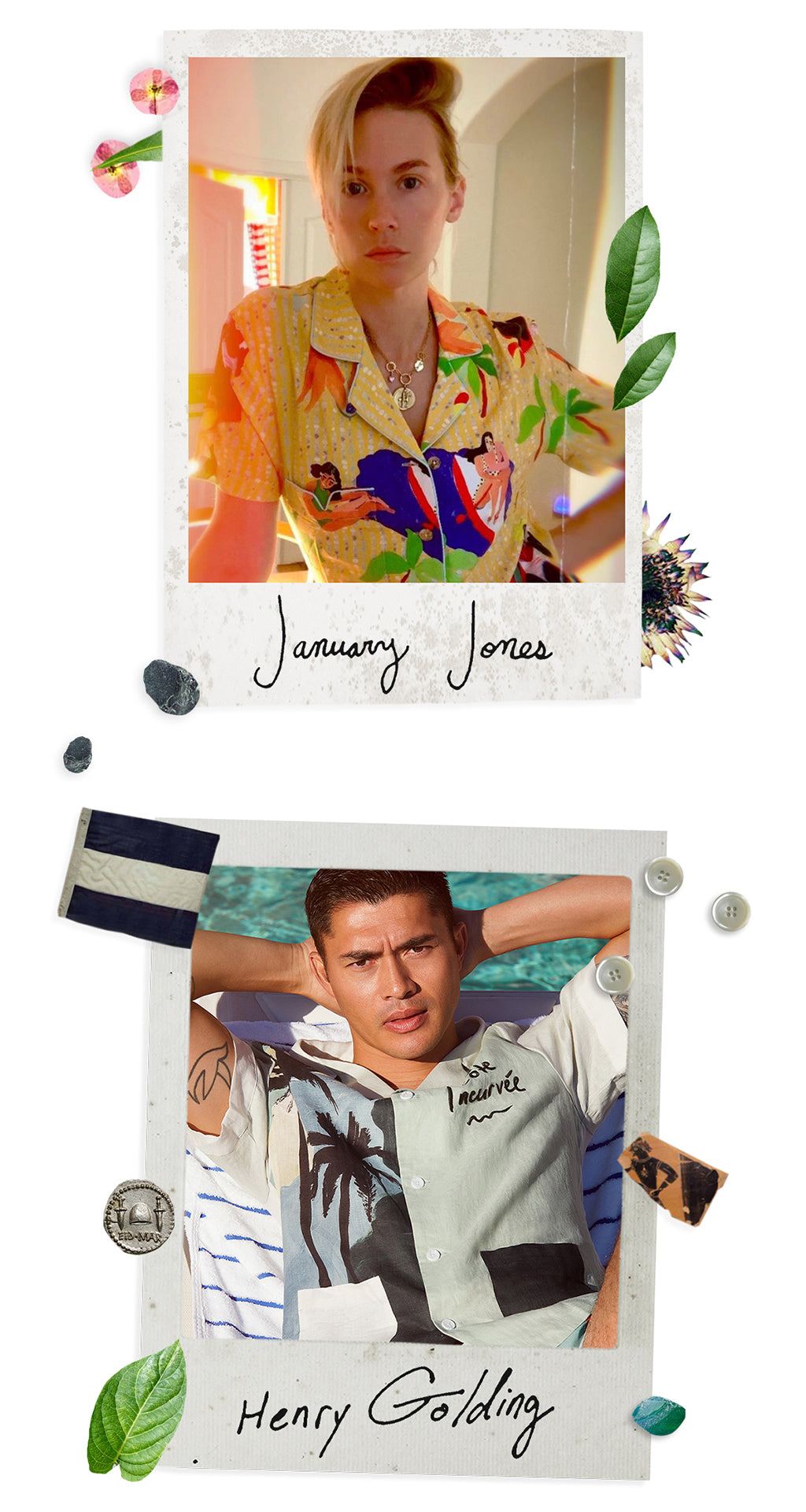January Jones and Henry Golding in Tombolo