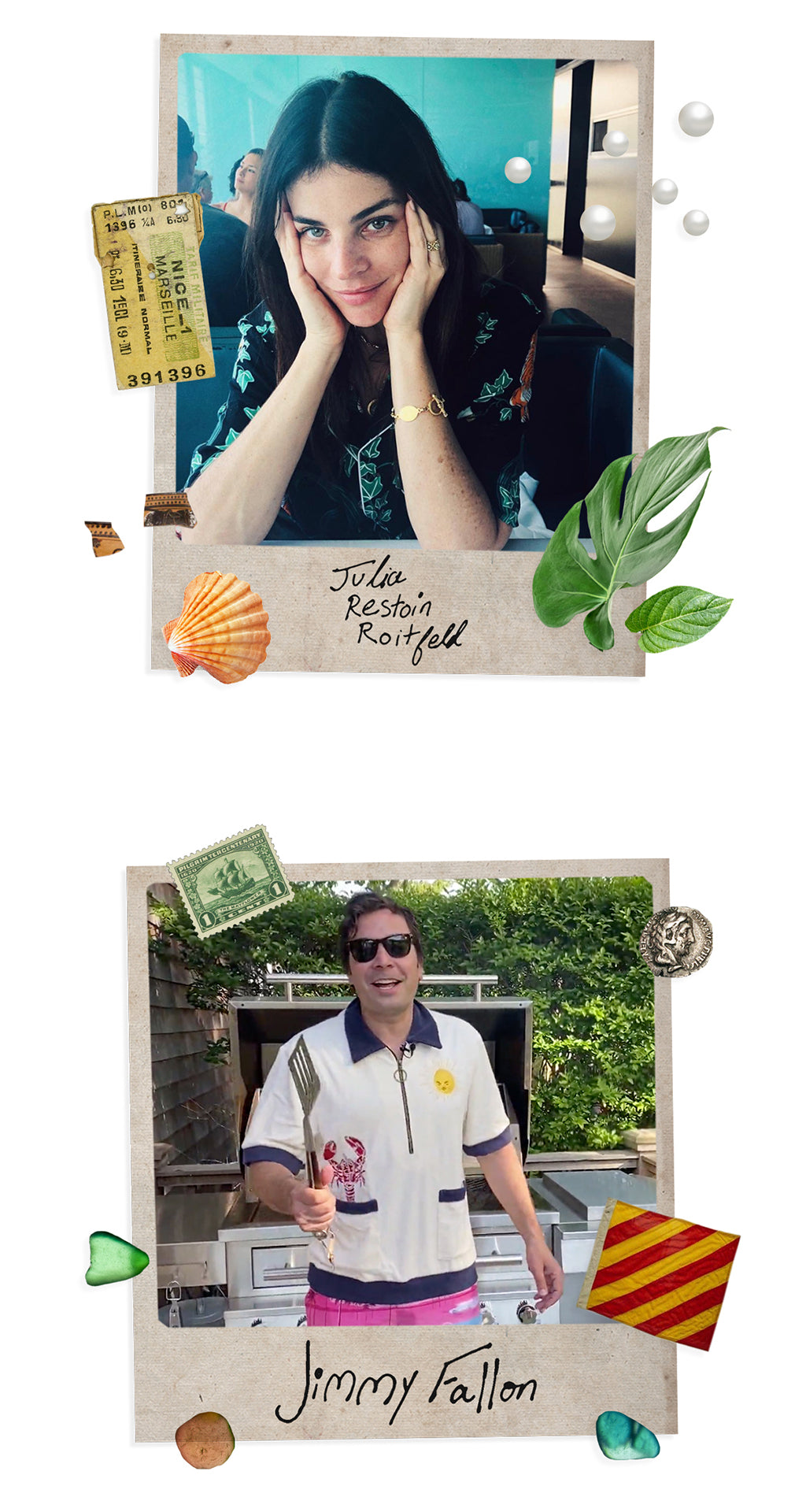 Julia Roitfeld and Jimmy Fallon in Tombolo