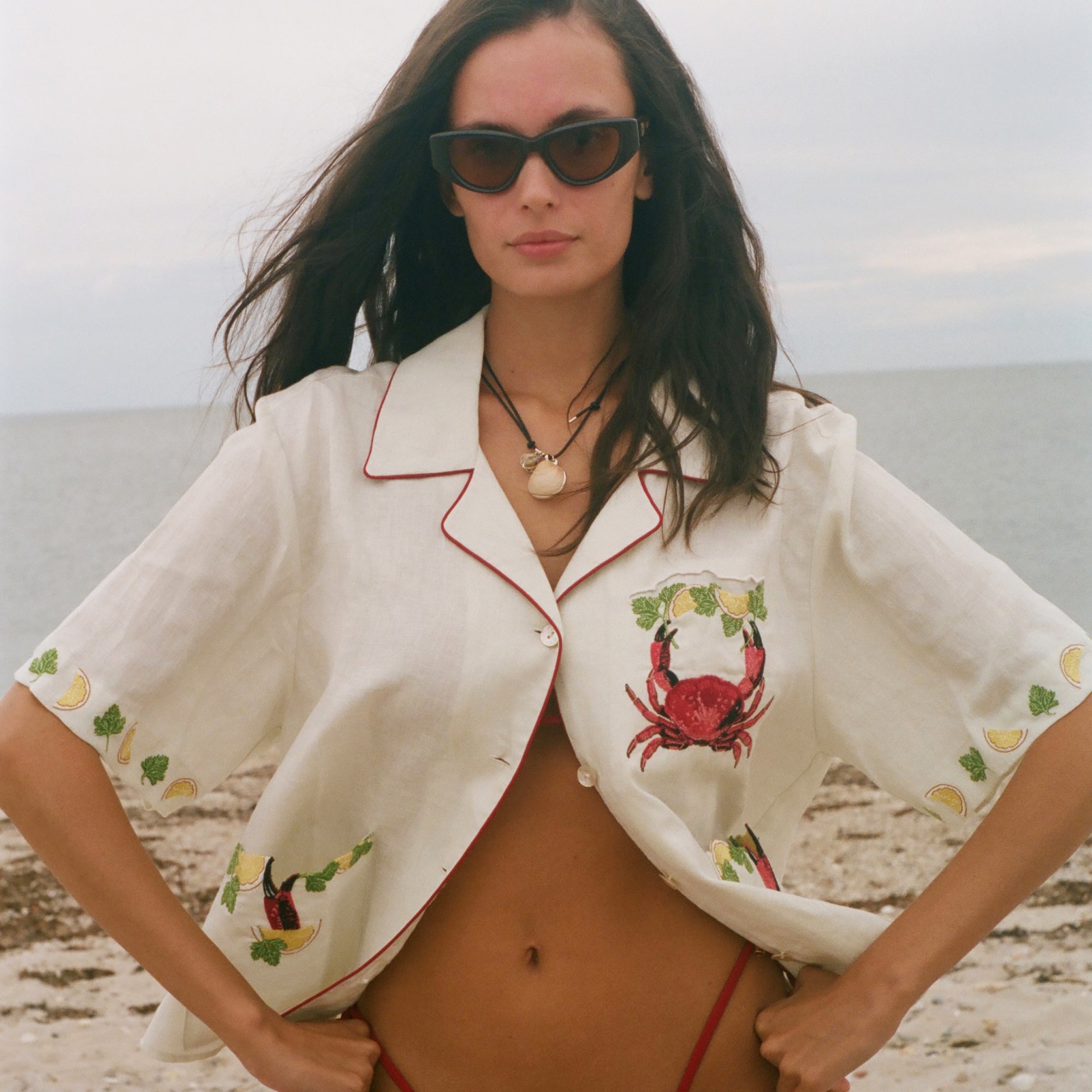 'Just a Pinch' Cabana ~ Relaxed Crop Cut