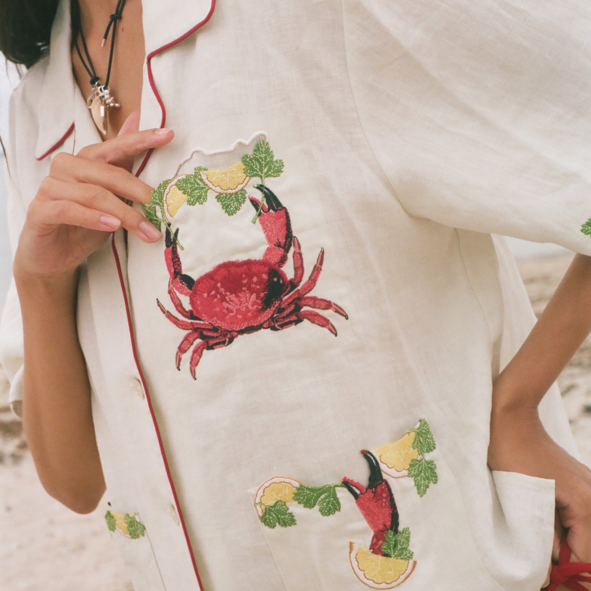 'Just a Pinch' Cabana ~ Relaxed Crop Cut