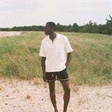 Raglan Mesh Polo (White)