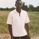 Raglan Mesh Polo (White)
