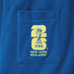 FIFA logo on a blue pocket with 'New York New Jersey' text