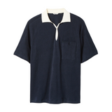 Raglan Terry Polo (Navy)