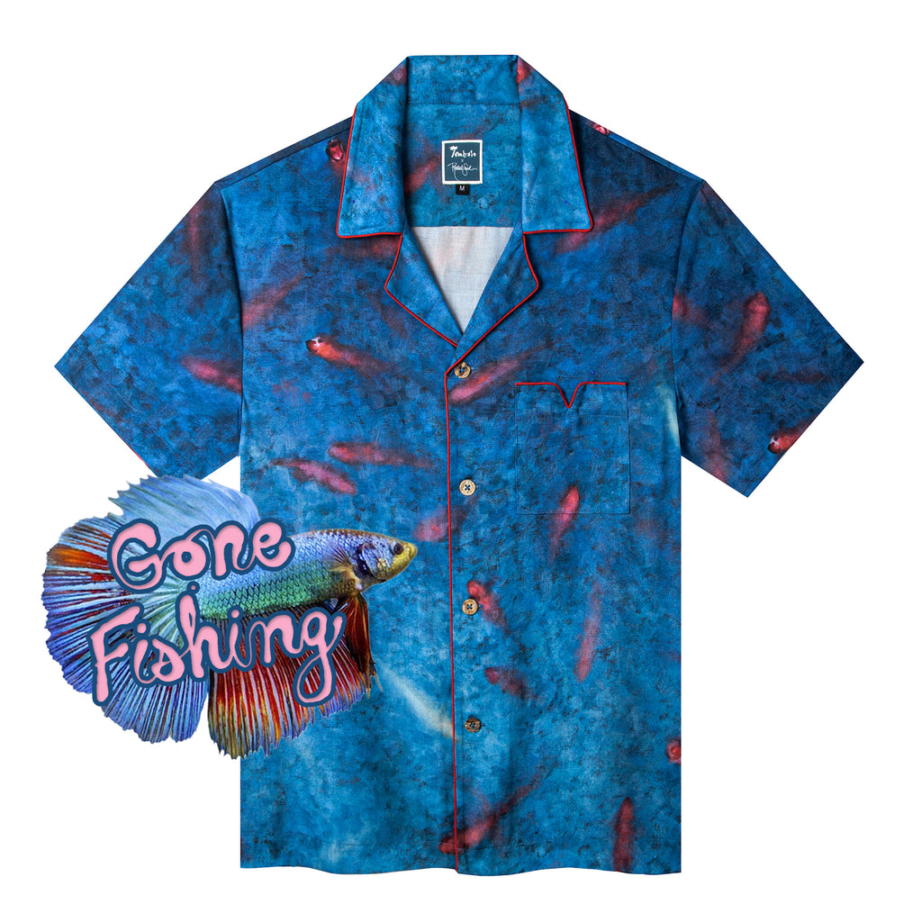 Shirt with Gone Fishing Tag