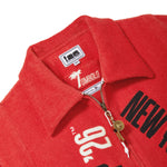 Close-up on red FIFA Fancy Footwork Cabana, showing the interior and limited edition labels. 