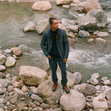 Man standing on rocks