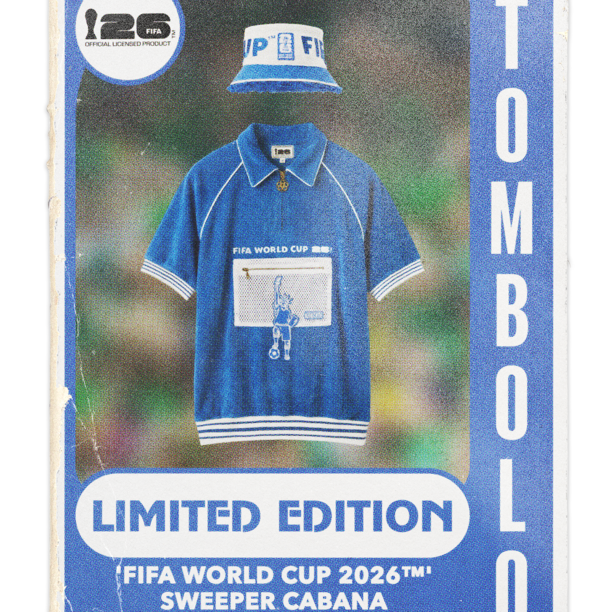 Baseball card featuring Fifa World Cup Shirt and matching hat. 