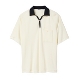 Raglan Terry Polo (Off-White)