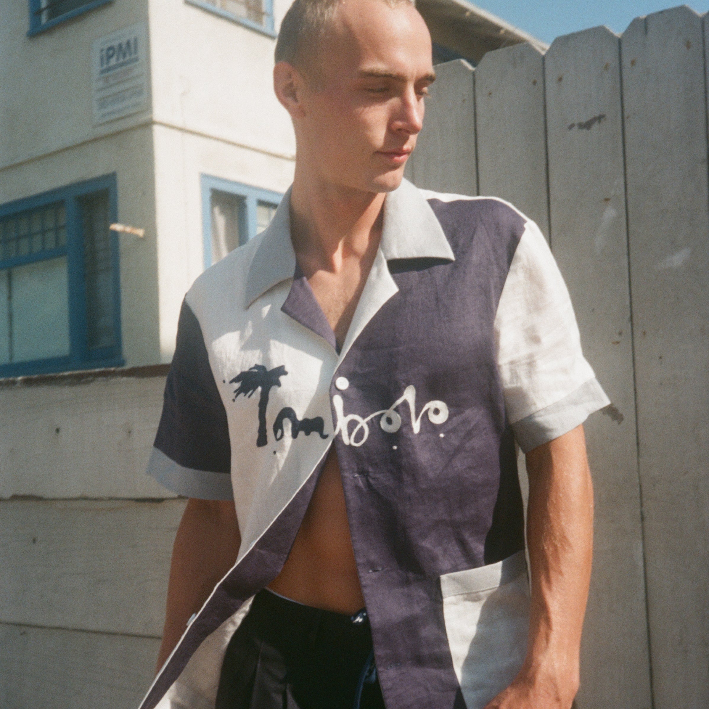 'Hello, My Name is Tombolo' Cabana (Linen)