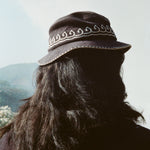 Man wearing bucket hat