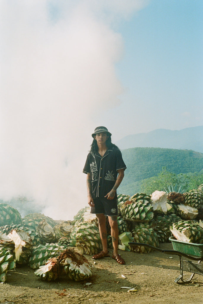 With a matching bucket hat this three piece terry cloth outfit is cool and comfortable