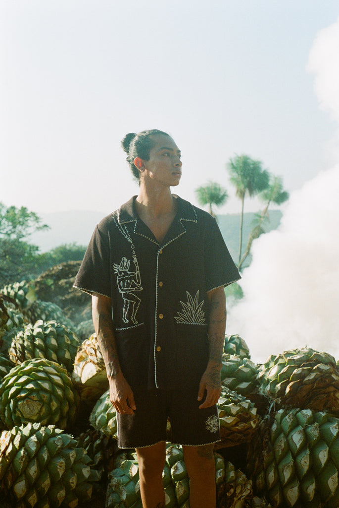 Organic cotton terry cloth shirt from Tombolo and Agua Magica matching set