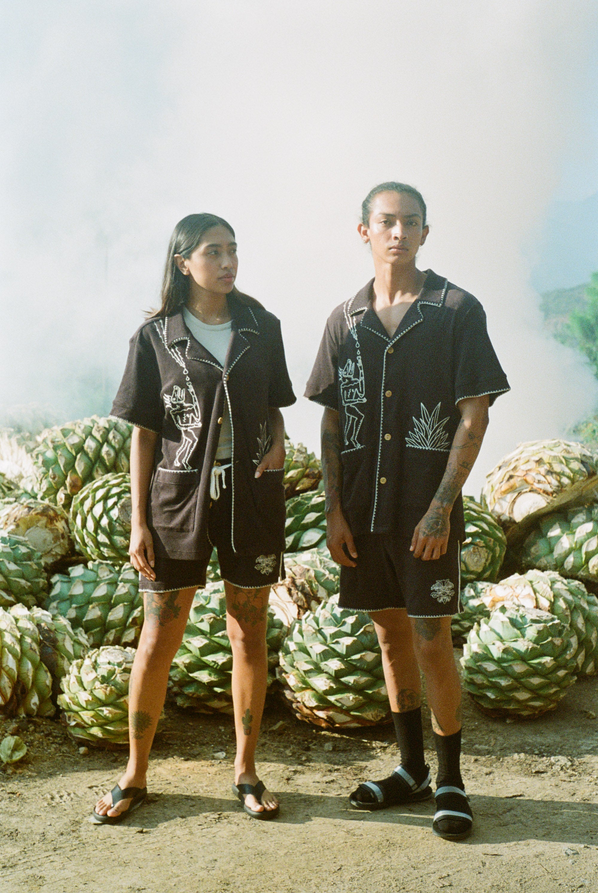 savor in the Oaxacan culture with a unisex terry cloth matching set for him and her