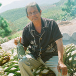 Tombolo's go to mezcal should be enjoyed in a beautiful cotton terry cloth shirt