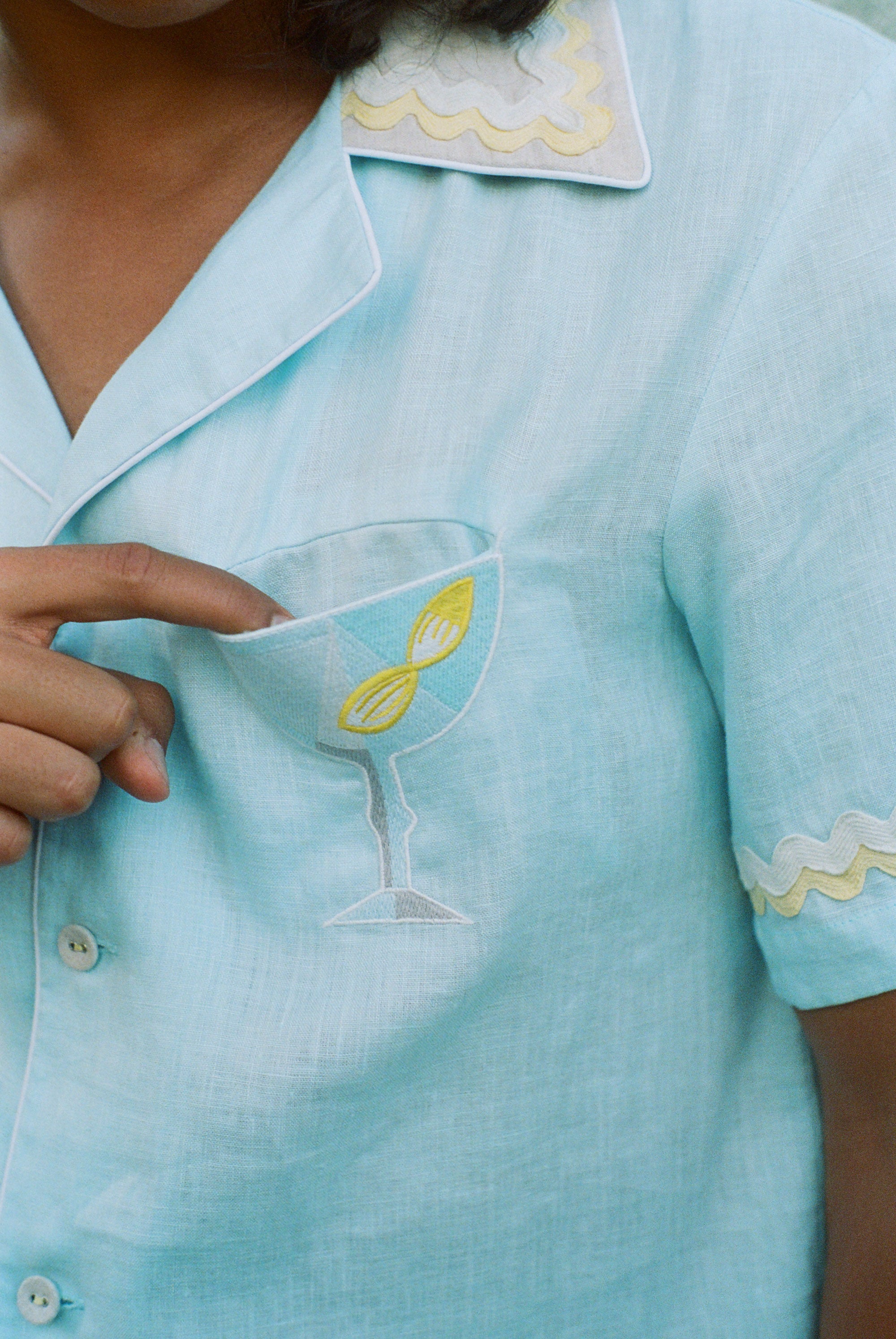 Alexis Zambrano x Tombolo' Martini Cabana Shirt (Linen) – Tombolo