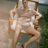 'Le Sirenuse' Cabana Shorts (Clay)