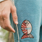 close up of fish applique
