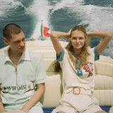 'Le Sirenuse' Half-Zip Cabana (Mint)