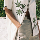 close up of shirt with one button closed