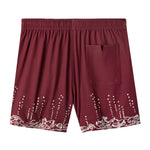 back view of the swim trunks showing the subtle back pocket