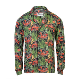 Lobster Rodeo Midnight Green- Tombolo Company's Unisex Hawaiian Shirt. Vintage-inspired clothing with a modern upgrade, aloha shirts and more.