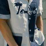'Hello, My Name is Tombolo' Cabana (Linen)