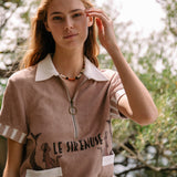 'Le Sirenuse' Half-Zip Cabana (Clay)