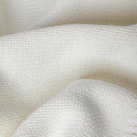 Close up of knitting pattern on sweater