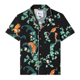Tombolo's Crouching Tiger, Hidden Beverage in Black. Orange Tigers, Black Shirt, White piping. Limited supply! 