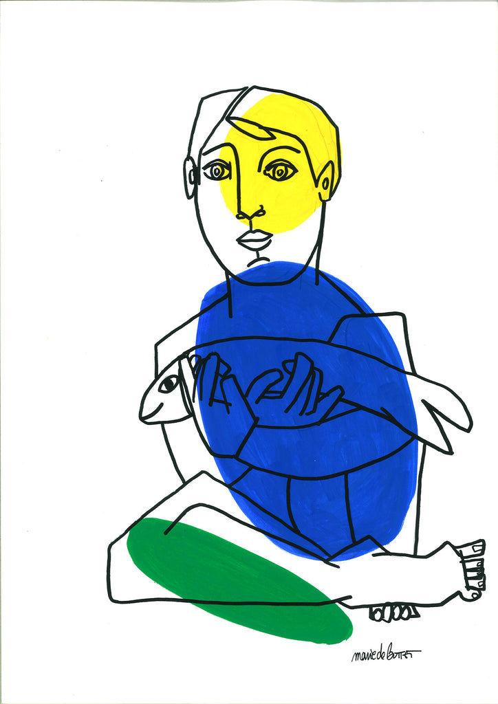 Marie de Butter fisherman artwork