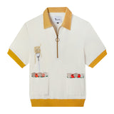 Dine al fresco in a shirt with all the ingredients you need for spaghetti alle vongole,part of a matching set in organic cotton terry cloth