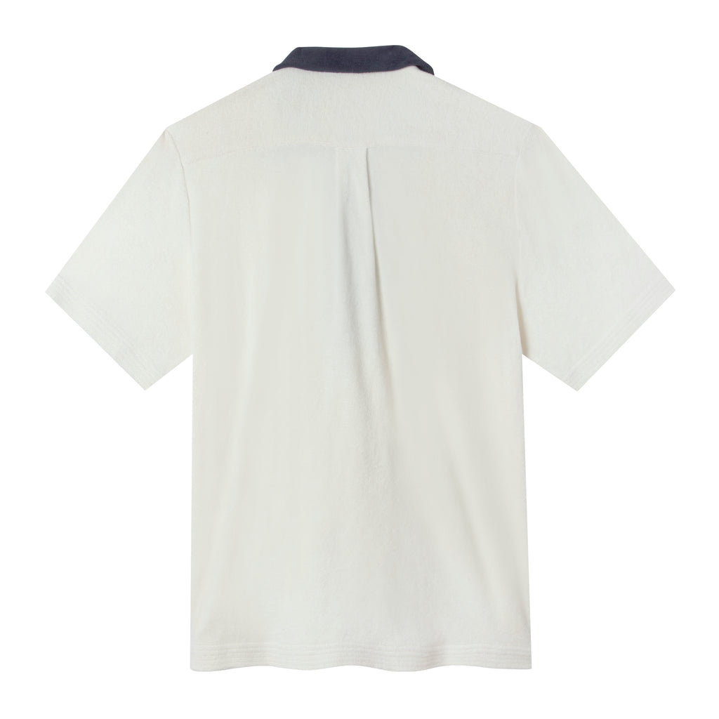 back of Tombolo polo showing back pleat