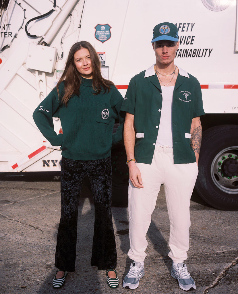 Man and woman stand side by side