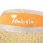 Close up of Tombolo embroidered logo