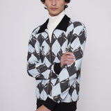 Male model posing in cabana and traveler pants