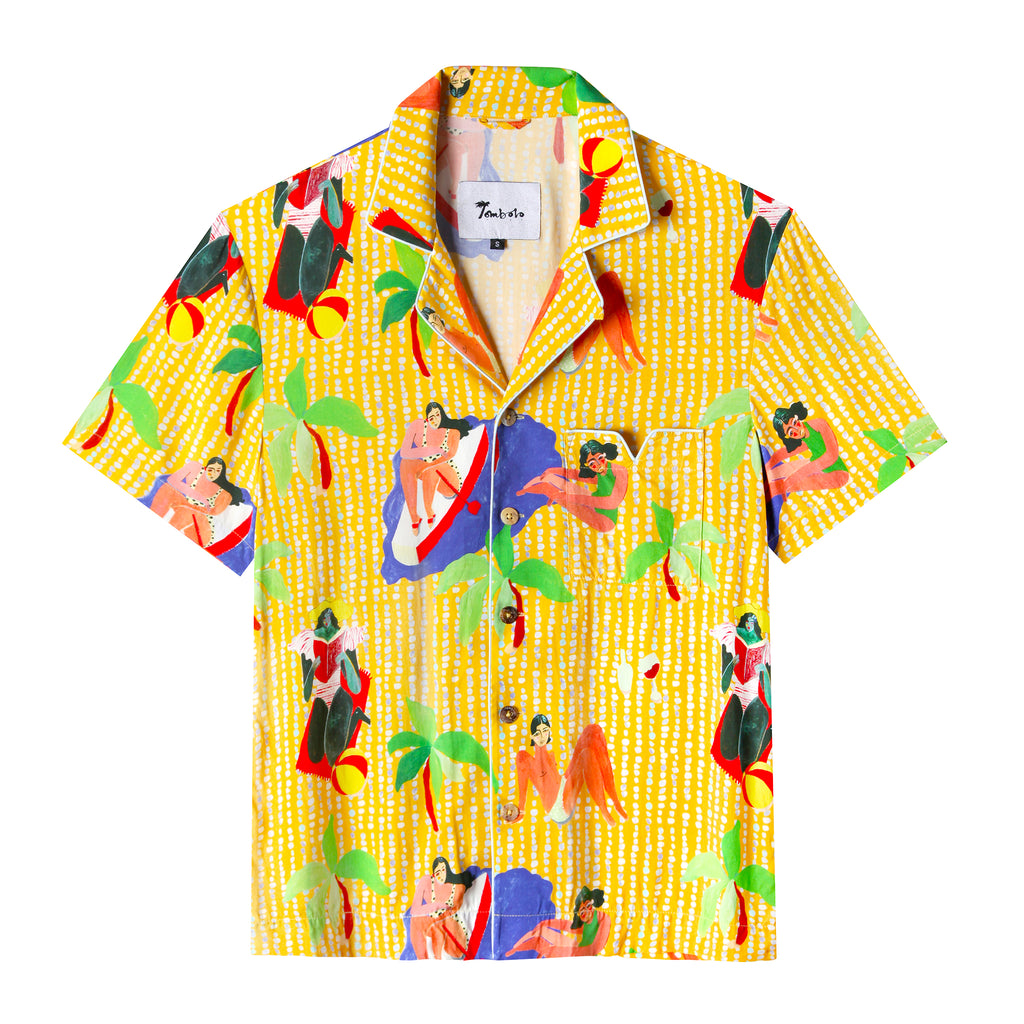 Ana Leovy x Tombolo (Yellow) (Short-Sleeve Hawaiian Shirt) – Tombolo ...