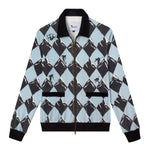 Front lay flat product photo of black diamond cabana with black detailing and ring zipper