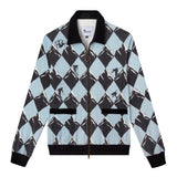 Front lay flat product photo of black diamond cabana with black detailing and ring zipper