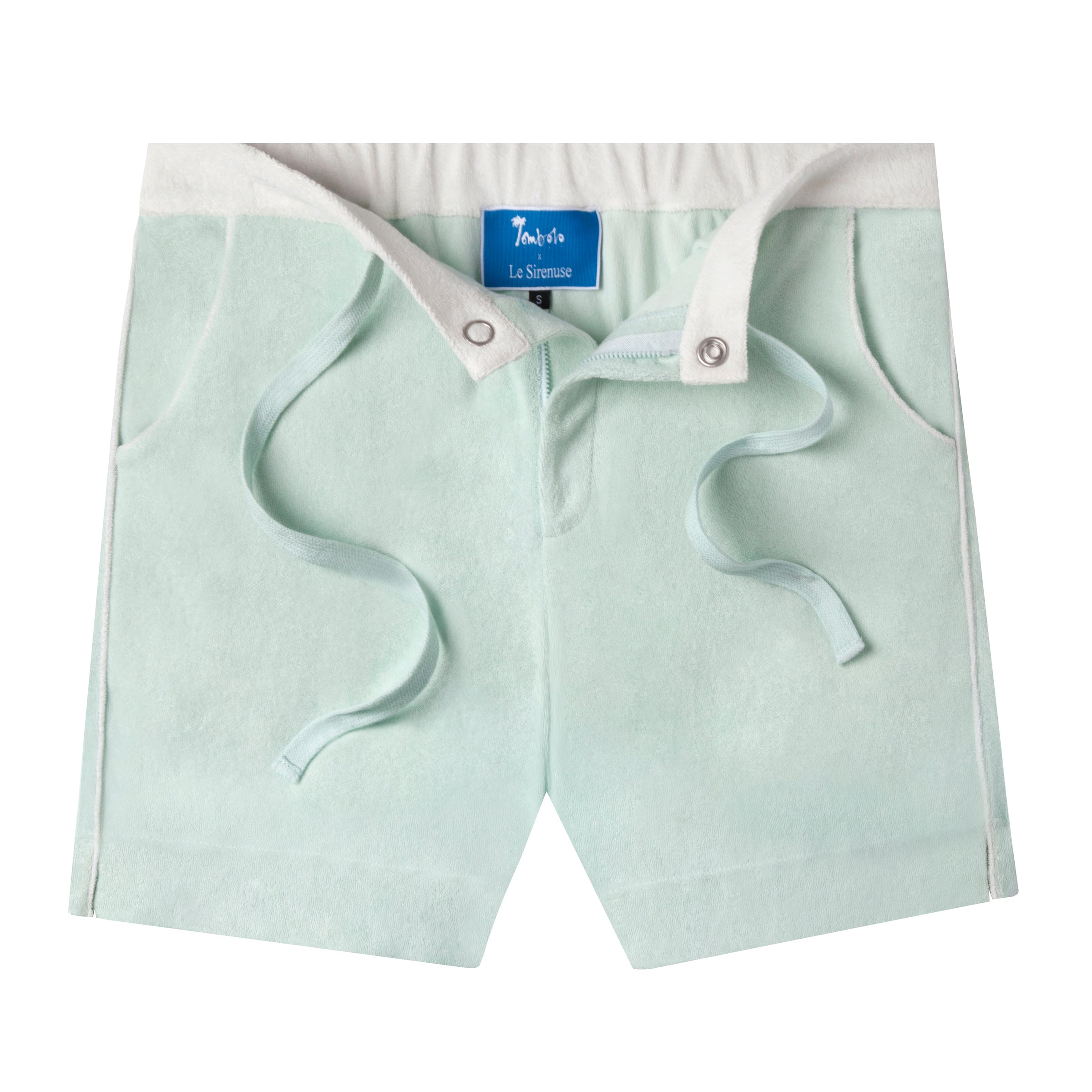 'Le Sirenuse' Cabana Shorts (Mint)
