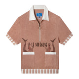 'Le Sirenuse' Half-Zip Cabana (Clay)