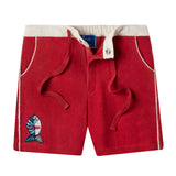 'Le Sirenuse' Pop-On Shorts (Pompeian Red)