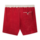 'Le Sirenuse' Pop-On Shorts (Pompeian Red)