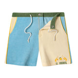 Front view of shorts unzipped and unbuttoned