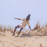 comfortable and stylish, lounge around in the heat with our beathable towel shirts made of organic cotton terry cloth