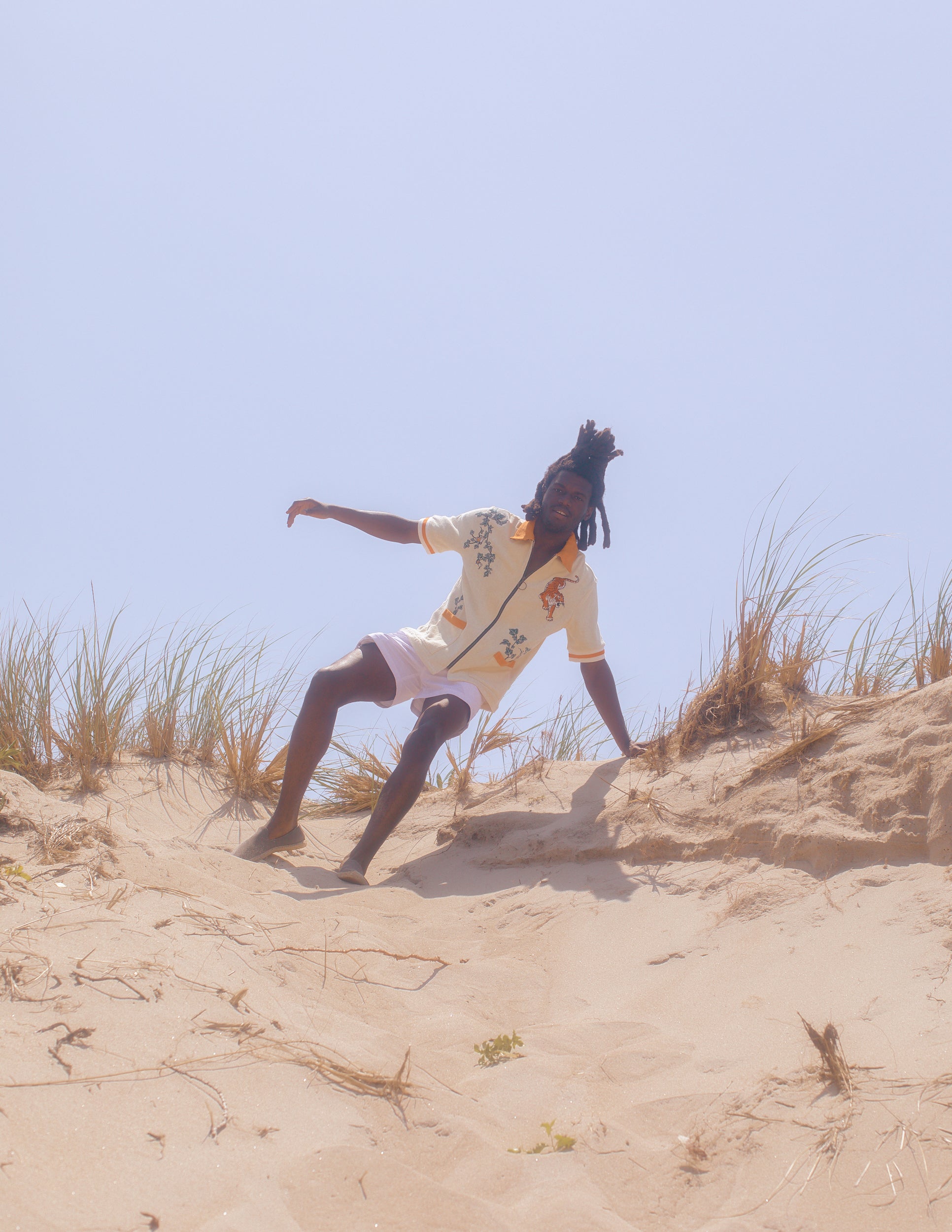 comfortable and stylish, lounge around in the heat with our beathable towel shirts made of organic cotton terry cloth