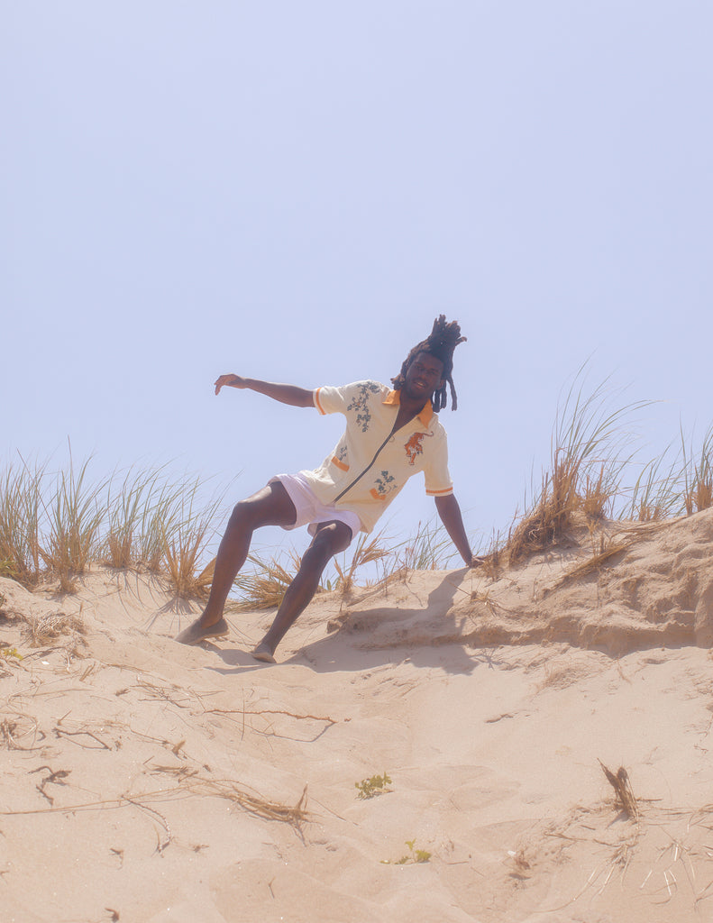 comfortable and stylish, lounge around in the heat with our beathable towel shirts made of organic cotton terry cloth