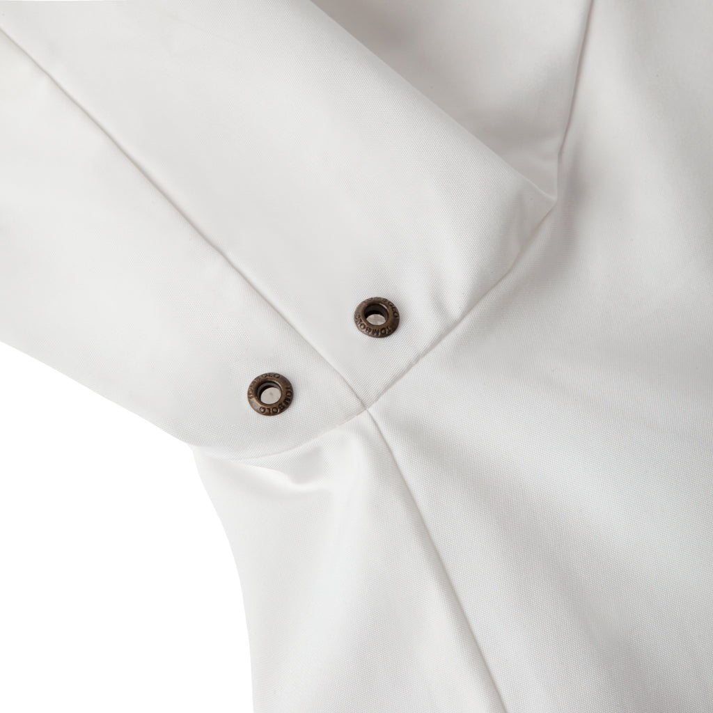 close up of small breathable armpit holes