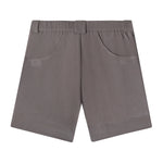 back view of grey shorts