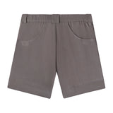 back view of grey shorts